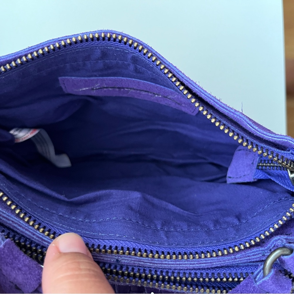 Free People Purple Suede Crossbody Bag - Picture 4 of 10